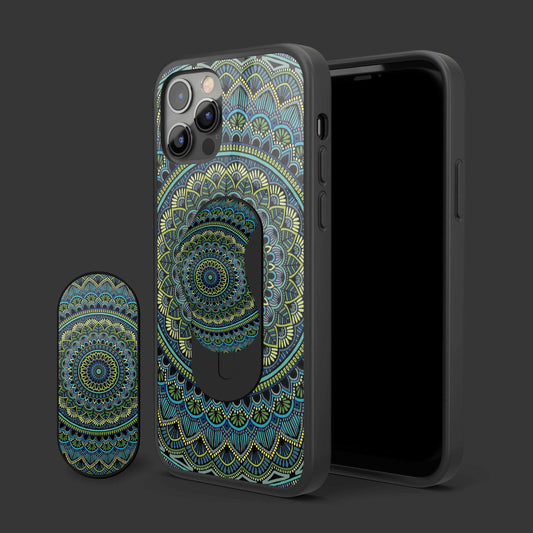 Cosmic Kaleidoscope Mandala Glass Case With Slyder