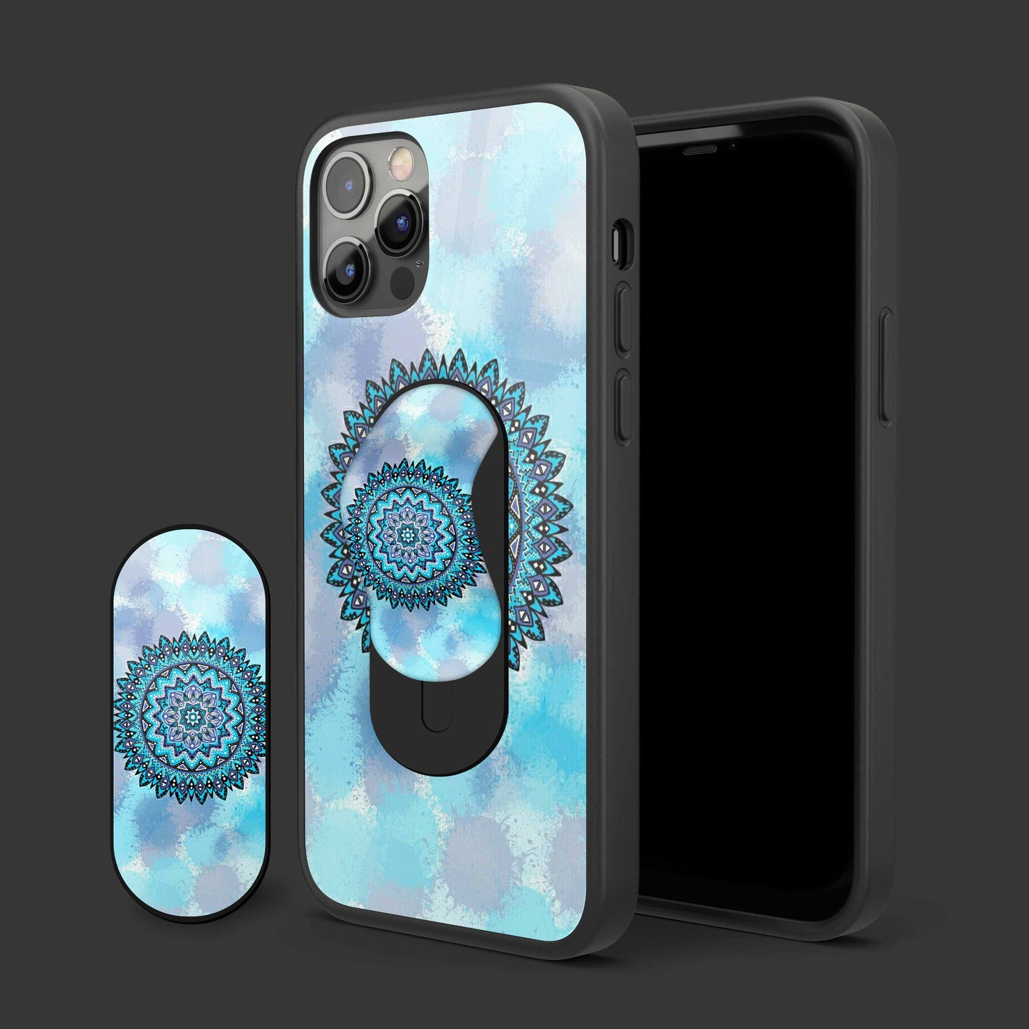 Blossom Mandala Delight Glass Case With Slyder