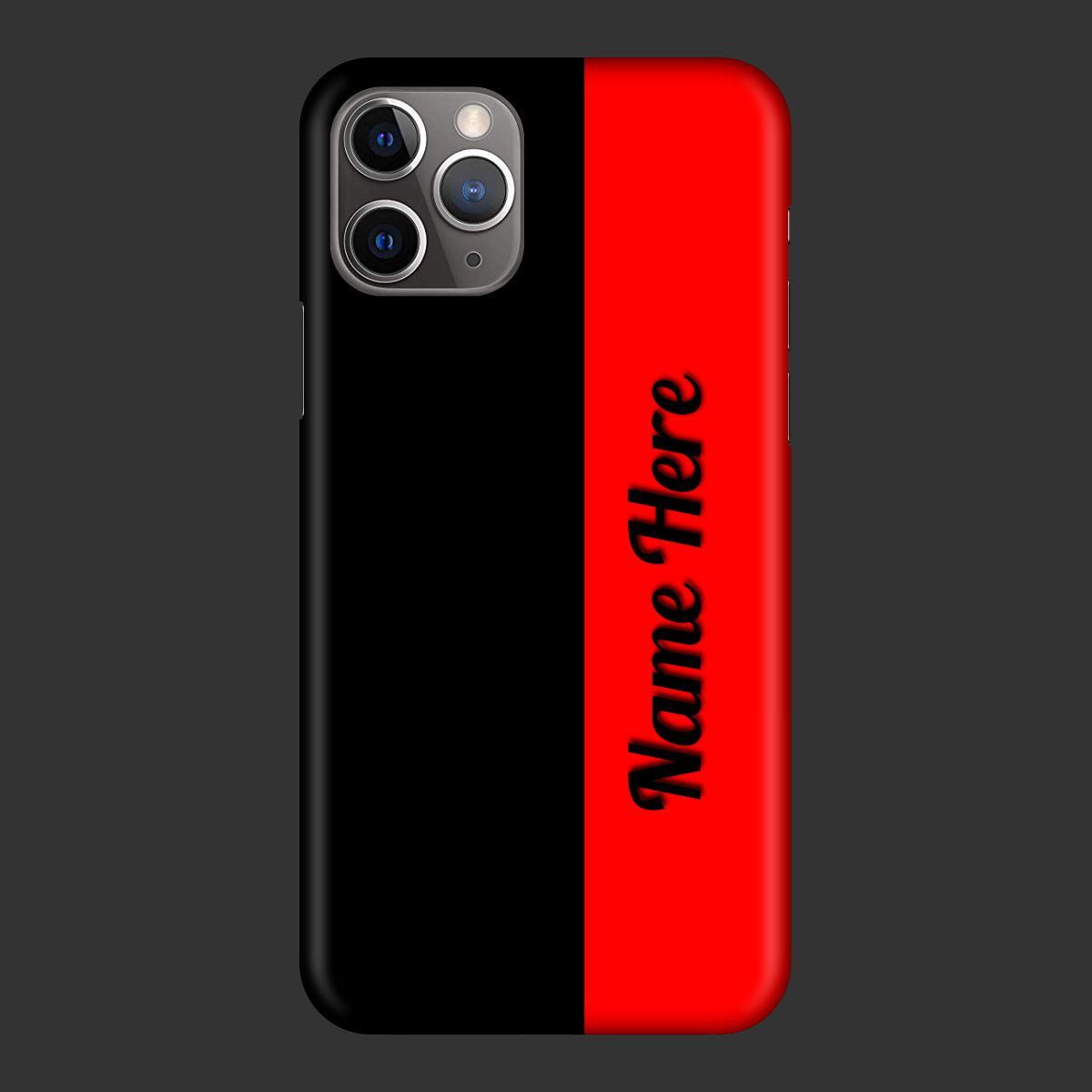 Dual Color 4D Custom Name Case Hard Cover