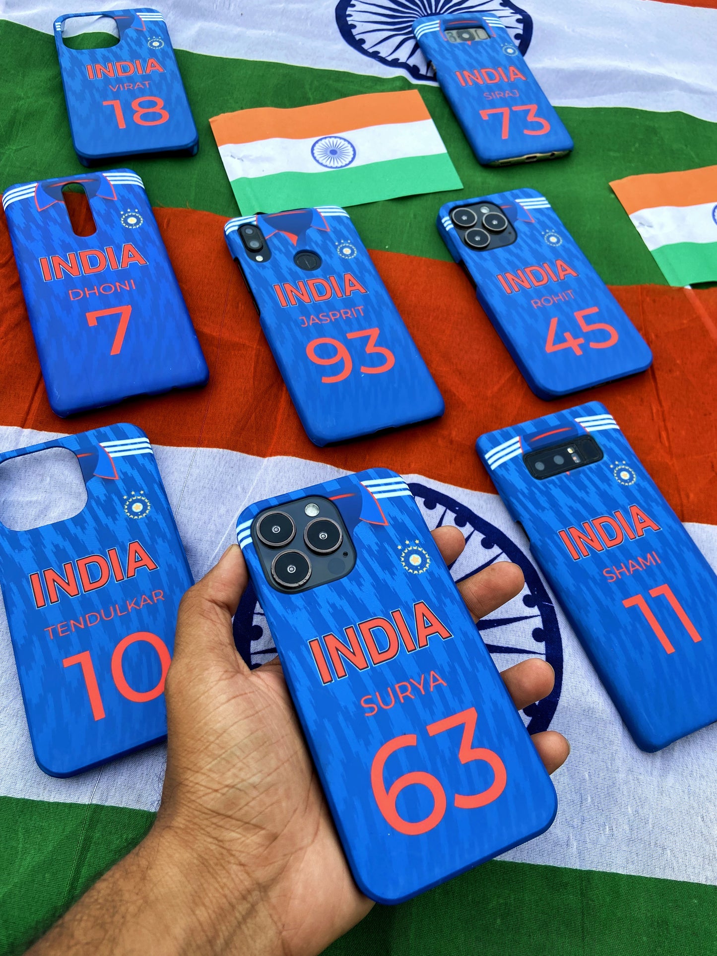 Custom Name India Jersey Case