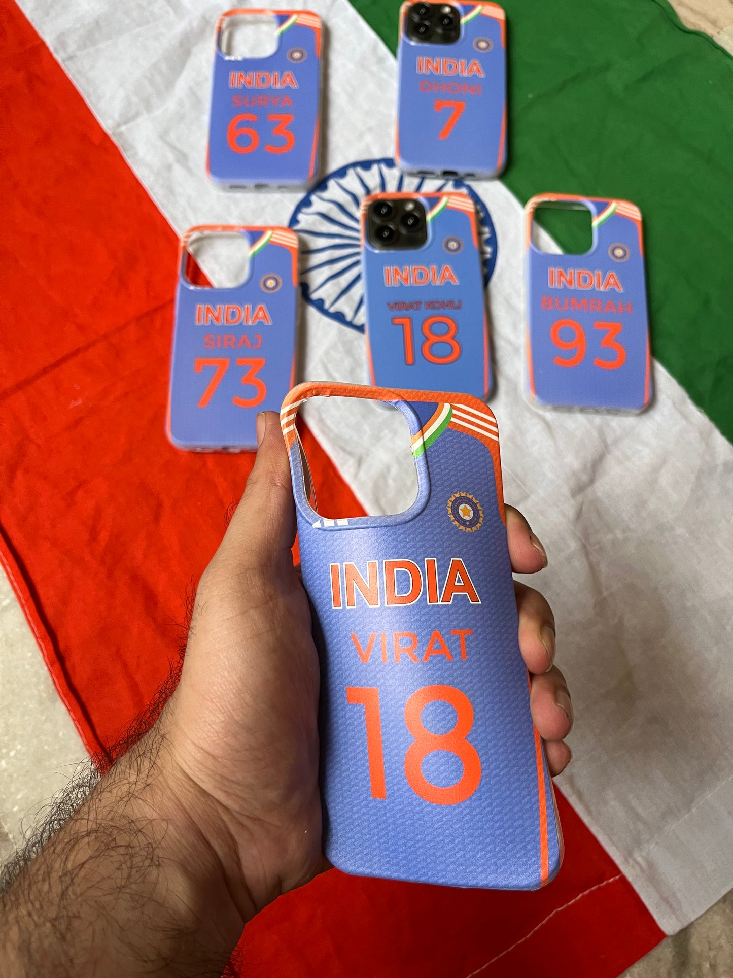 Custom Name India Jersey Soft  Case 2024