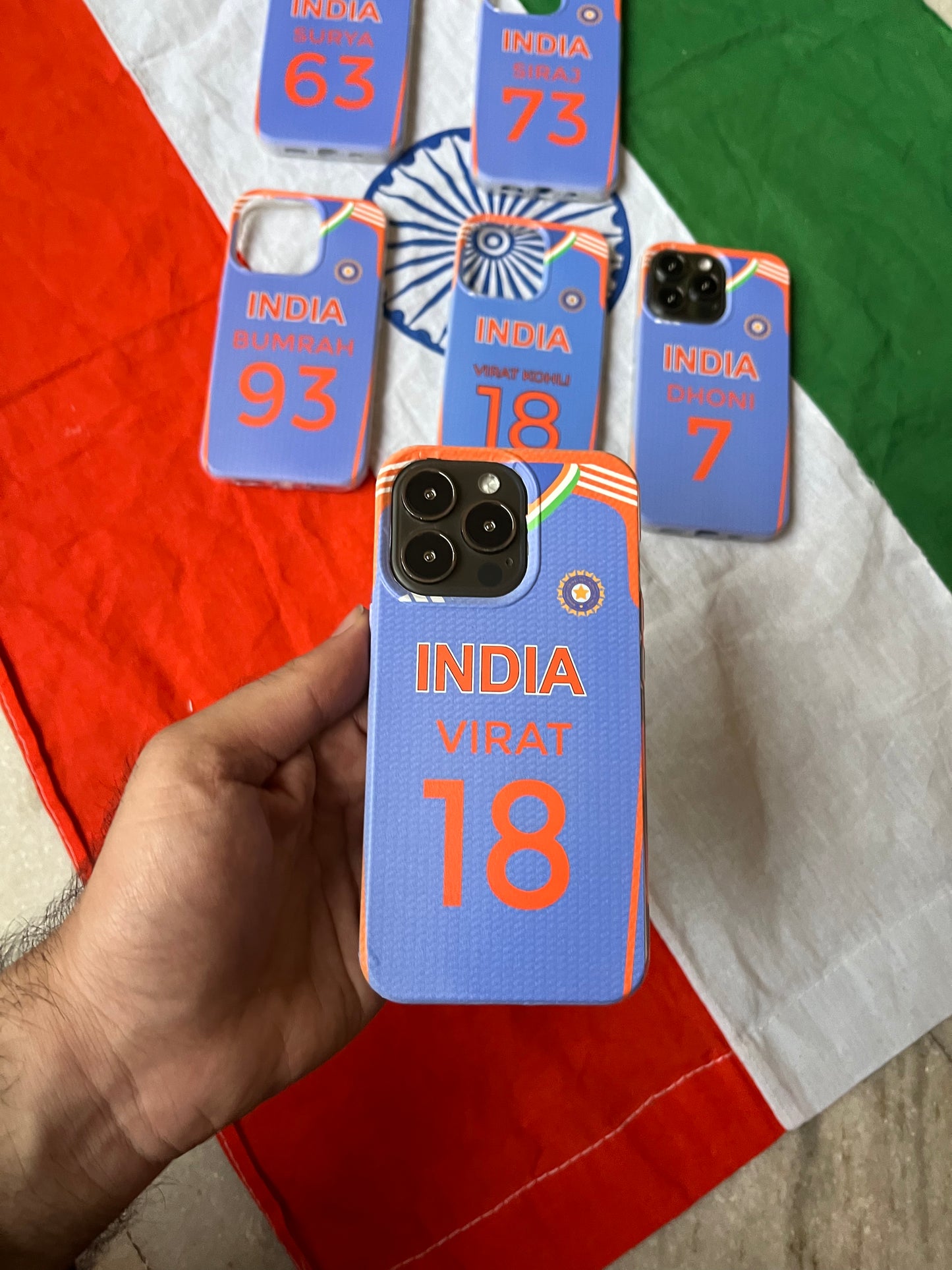 Custom Name India Jersey Soft  Case 2024