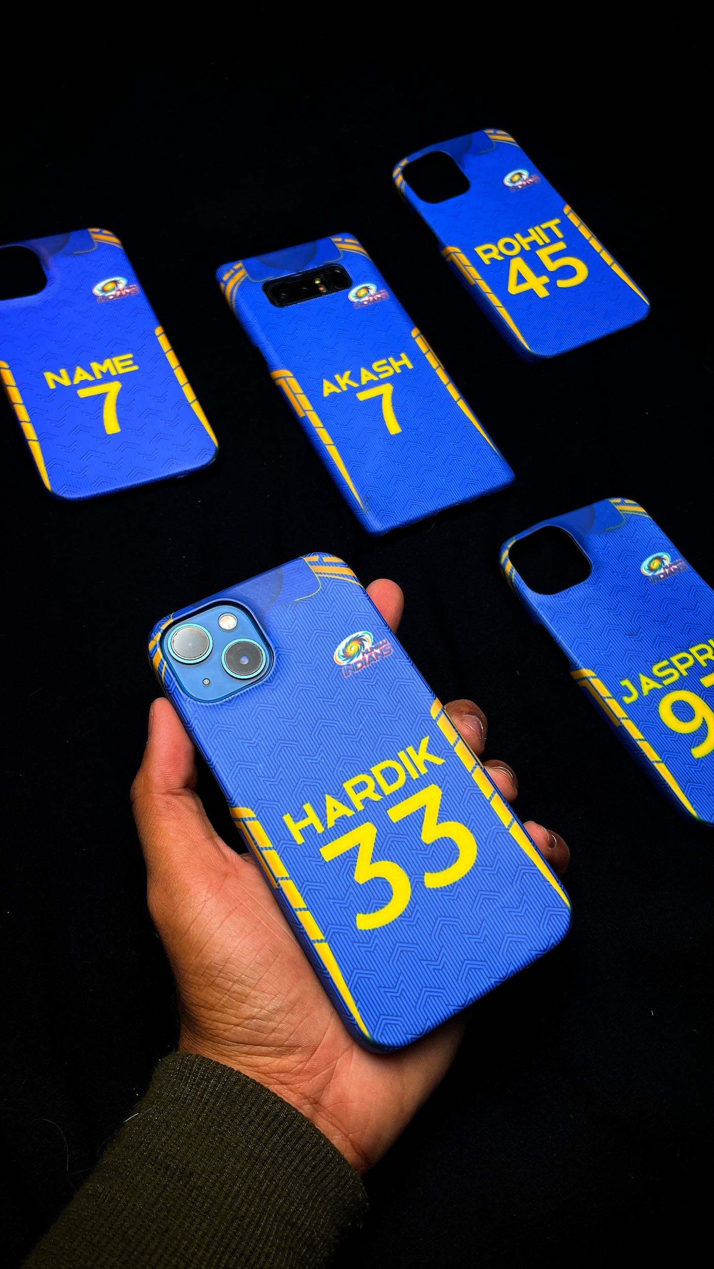 MI IPL CUSTOM JERSEY MOBILE CASE