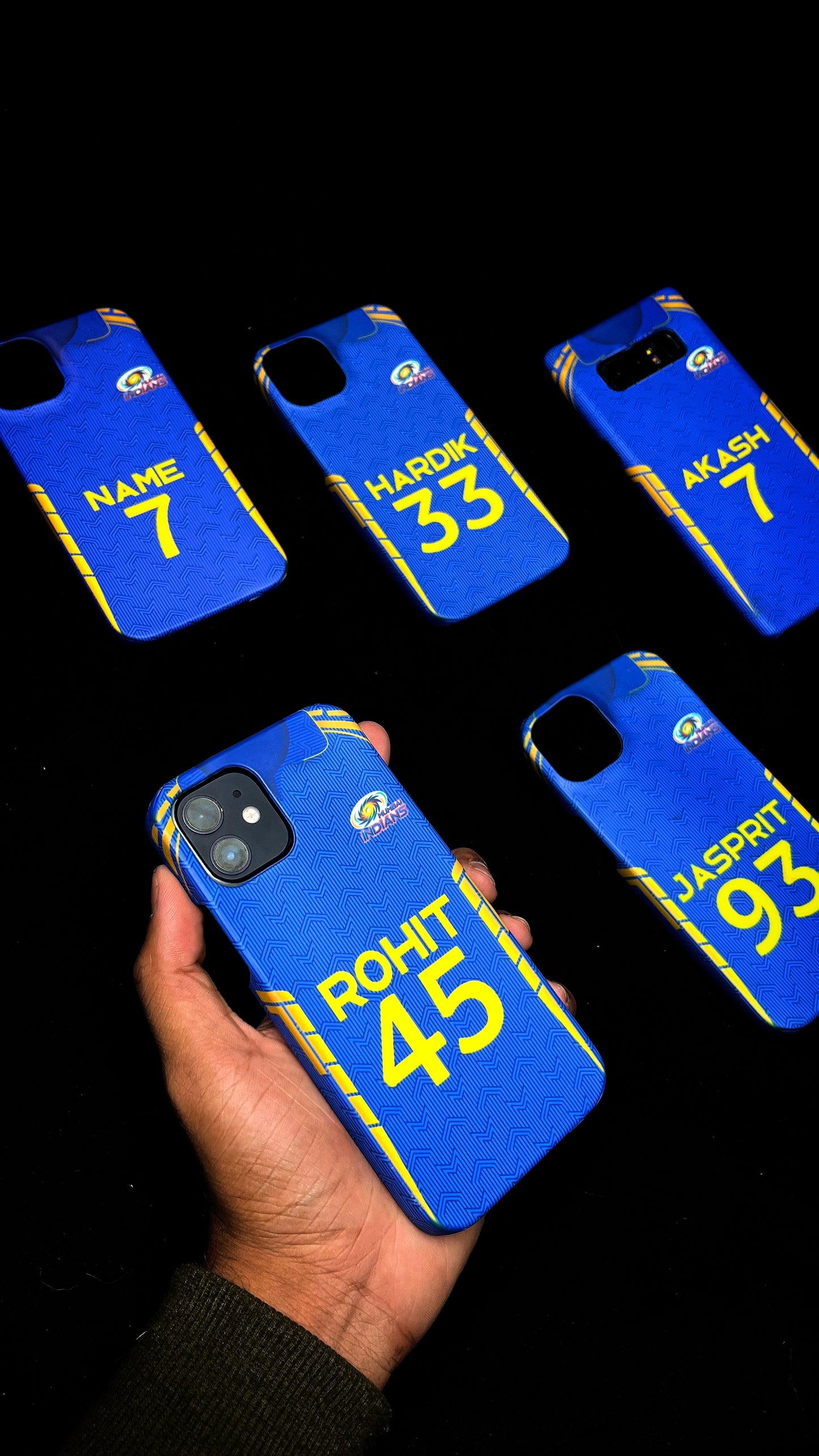 MI IPL CUSTOM JERSEY MOBILE CASE