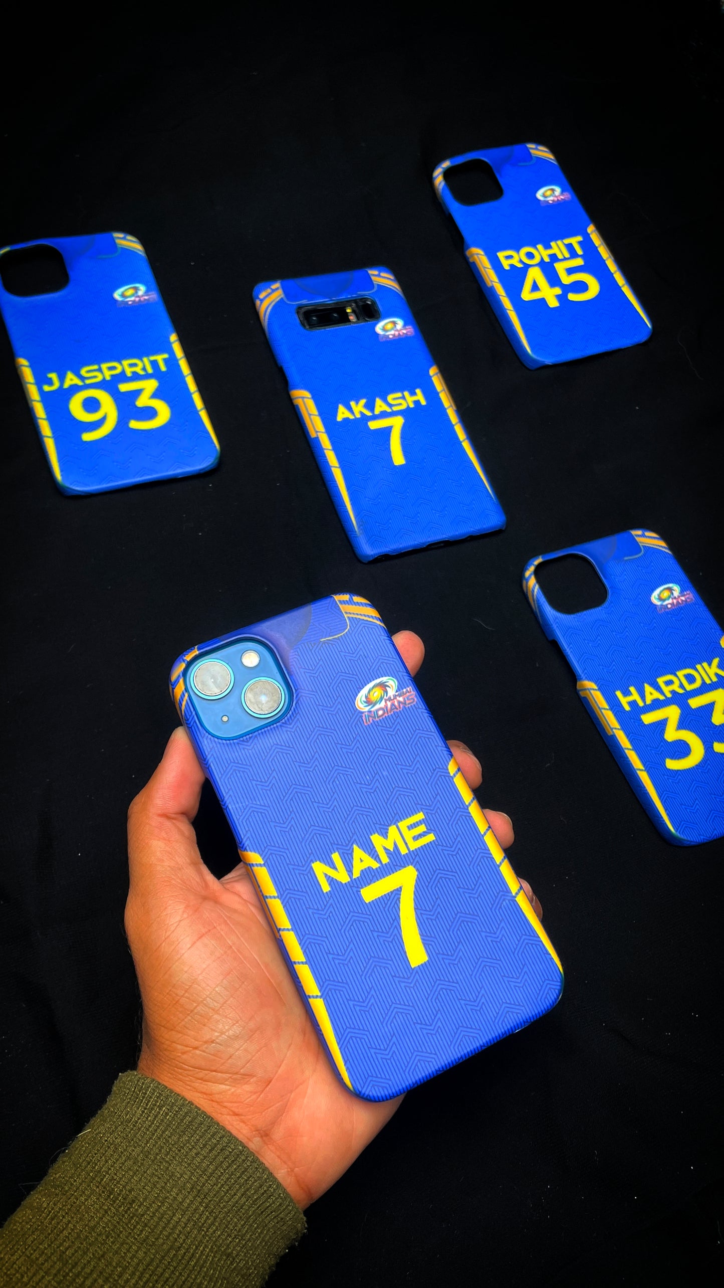 MI IPL CUSTOM JERSEY MOBILE CASE