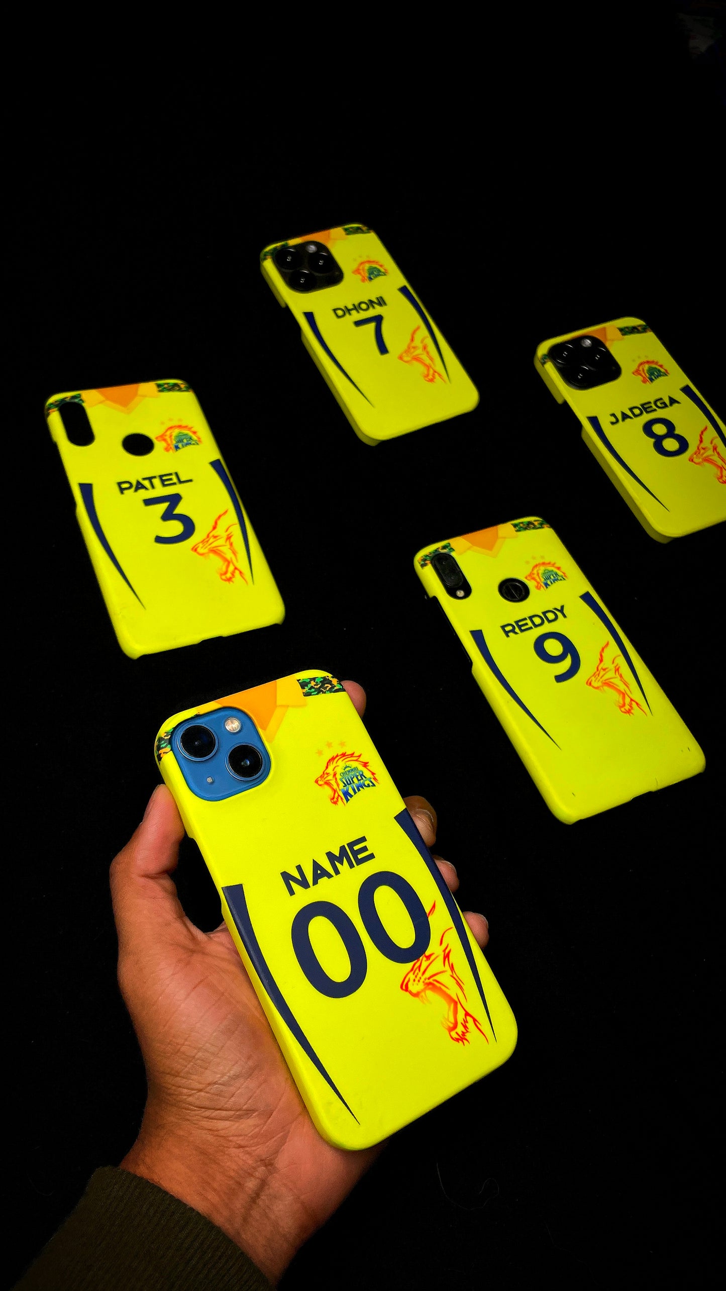 CSK IPL CUSTOM JERSEY MOBILE CASE