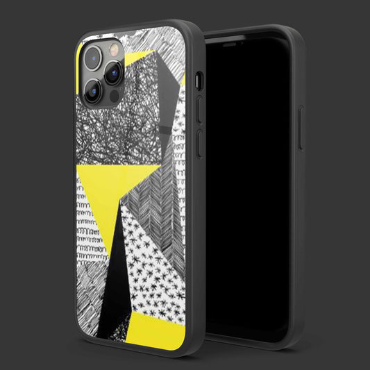 Alpha Abstract Glass Mobile Cover