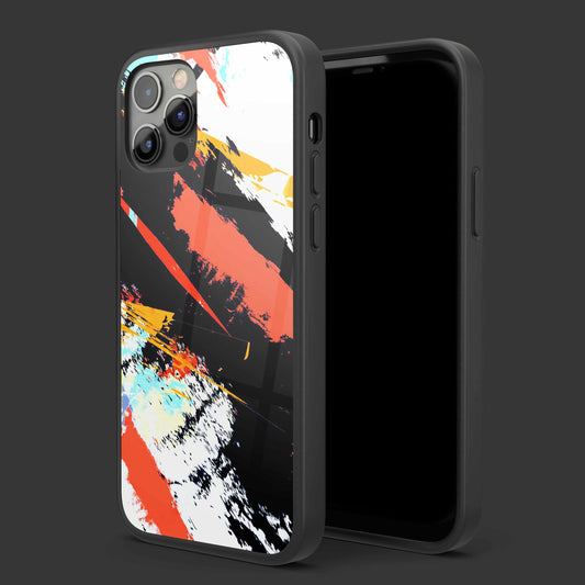 Abstract Glass Mobile Cover