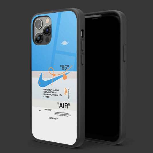 Nike Blue Glass Mobile Cover