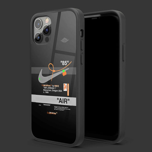 Nike Orange Glass Mobile Cover