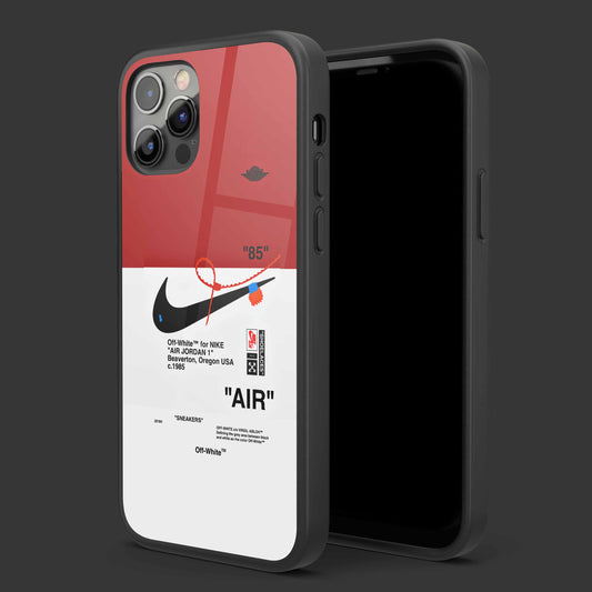 Nike Red Glass Mobile Cover