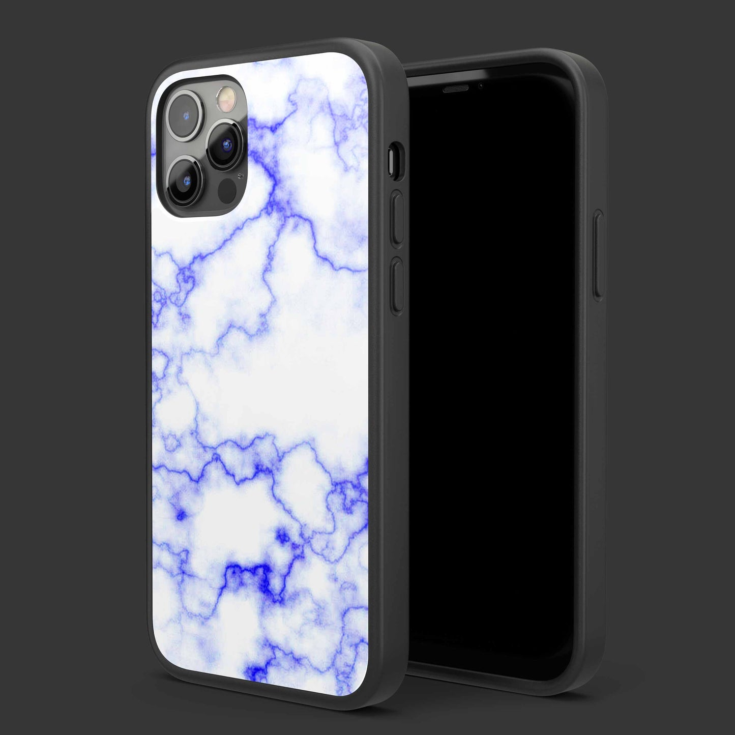 Purple Marble Glass Mobile Cover